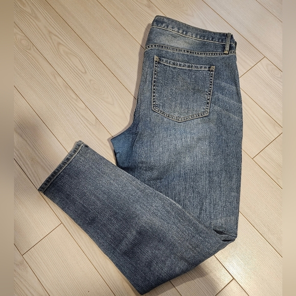 Denim jeans womens size 14 distressed skinny boyfriend premium plus size - Picture 4 of 9